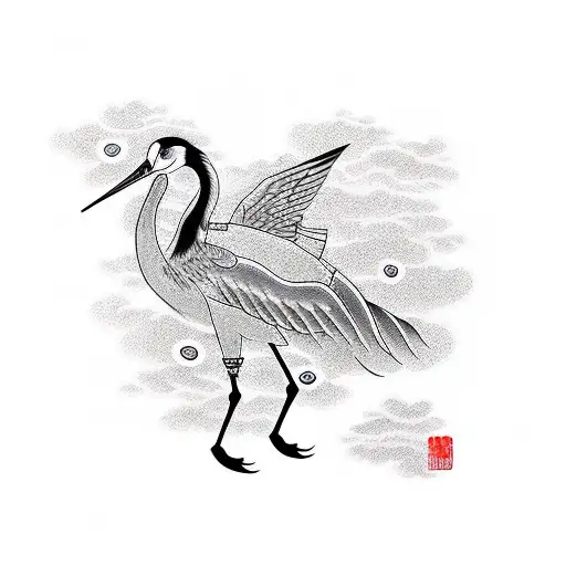Asian Style Crane