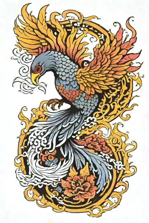 Phoniex Rising Phoenix Bird Rising From Ashes