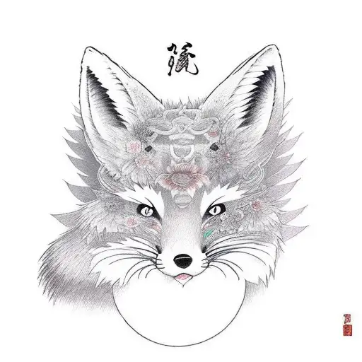 Furry Fox Love A Furry Bunny