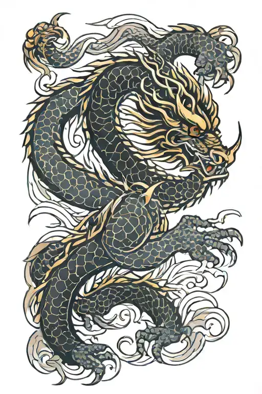 Japanese Dragon Rib Cage