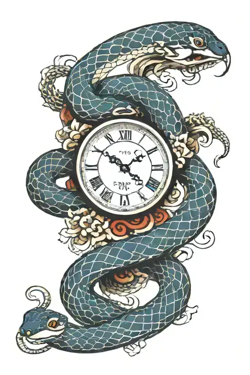Birth Clock Snake Slithering