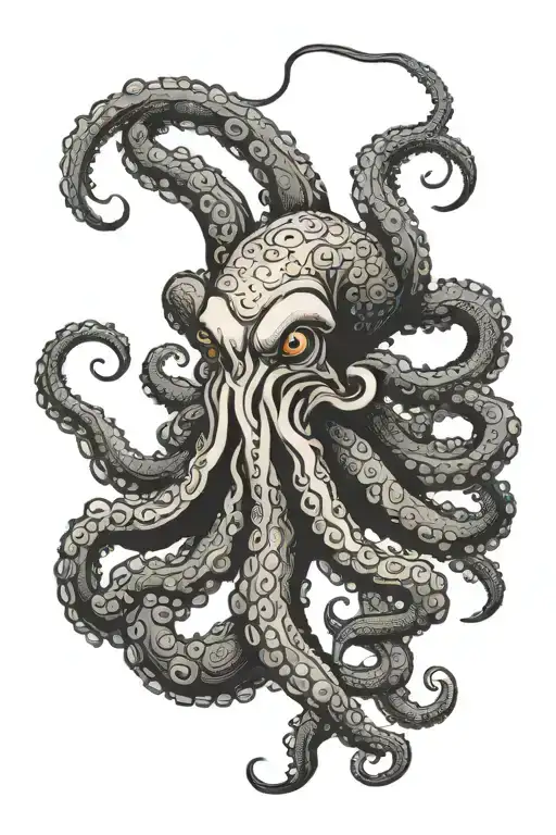 Big Scary Octopus For Leg