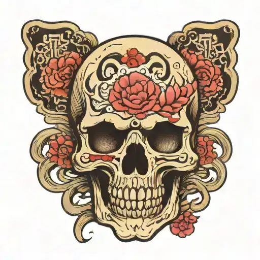 Skull In Frontal View