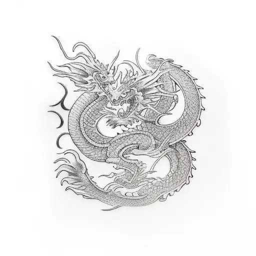 Elegant Dragon Full Body