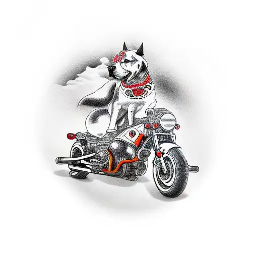 Dog Motorbike