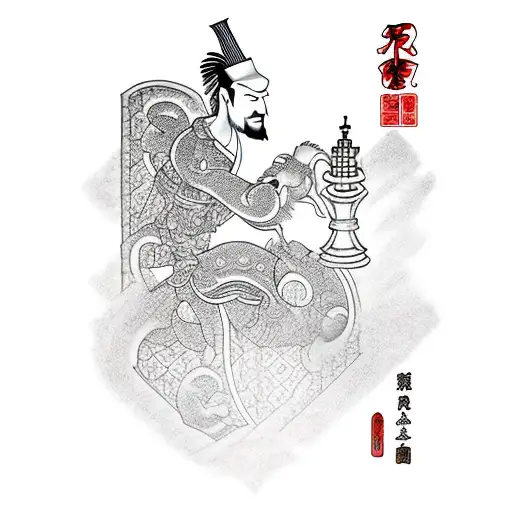 A Chess Pawn Seeing His Reflection As A King