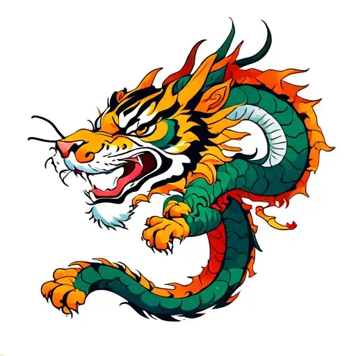 Dragon Tiger Fighting