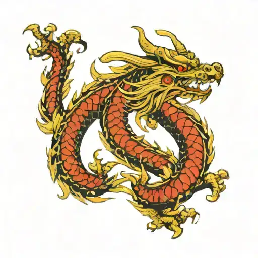 Yakuza Dragon Coiled