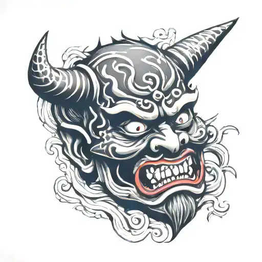 Japan Oni Demon Mask