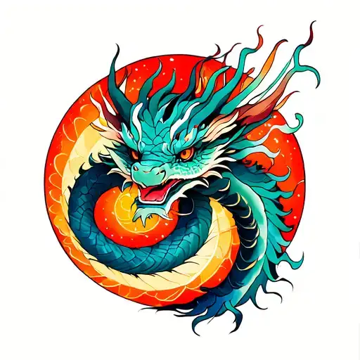 Dragon Art Of Kandinsky Composition Inspired