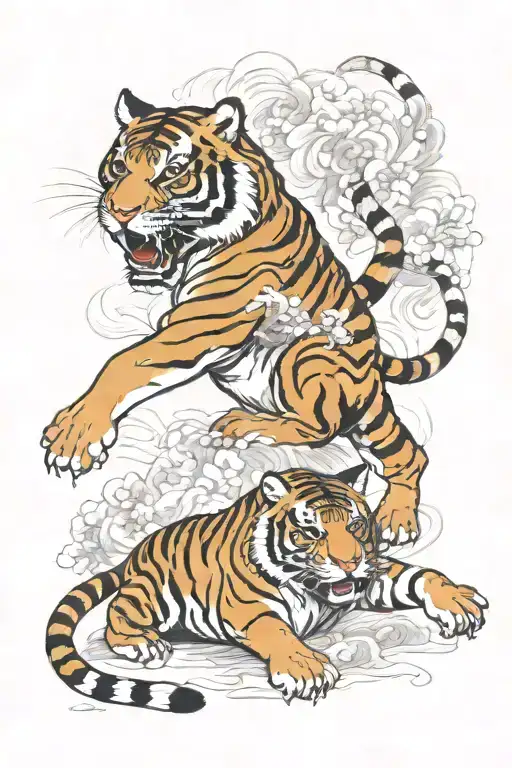Tiger Fighting