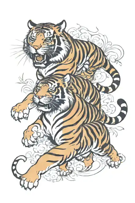 Tiger Fighting