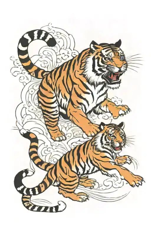 Tiger Fighting