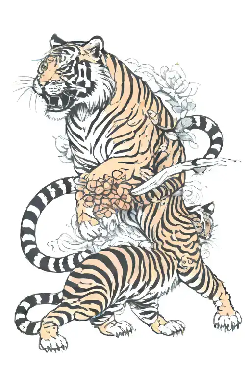 Tiger Fighting