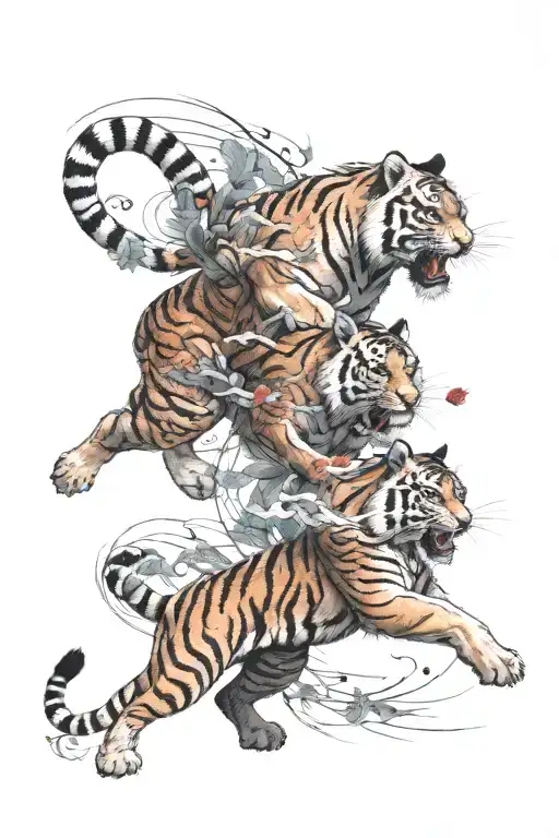 Tiger Fighting