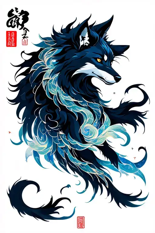 Opal In Sky Dark Wolf