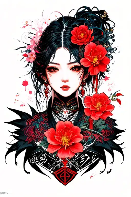 Cyberpunk Dark Fantasy Style Rock