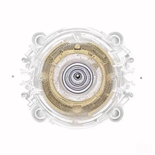 Black Hole With Golden Rectangle Details And Golden Ratio