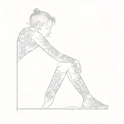 A Couple Sitting On A Beach At Sunset