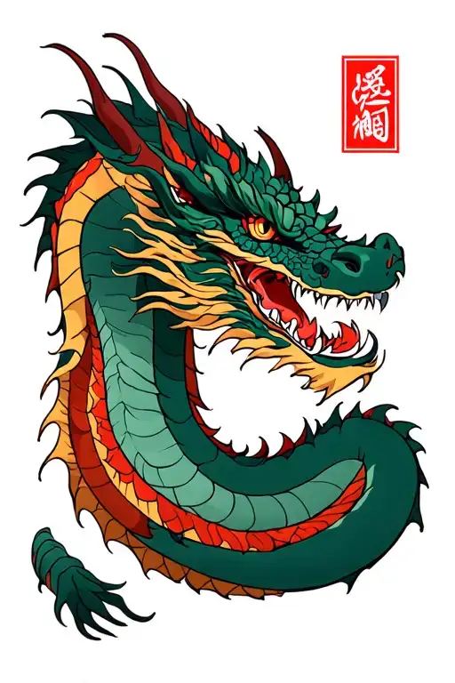 Dragon Which Means Courage Bravery Honor