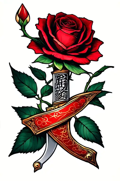 Letter Opener With A Rose Wrapped Around It Luminous Points