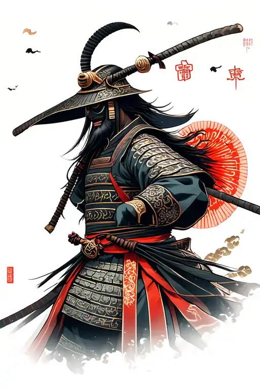 Heaven Gate And Samurai Warrior