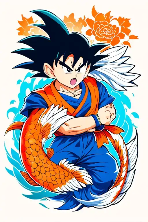 Toyota Supra Mk4 Pokemon Dragon Ball Son Goku Blue Koi Fish