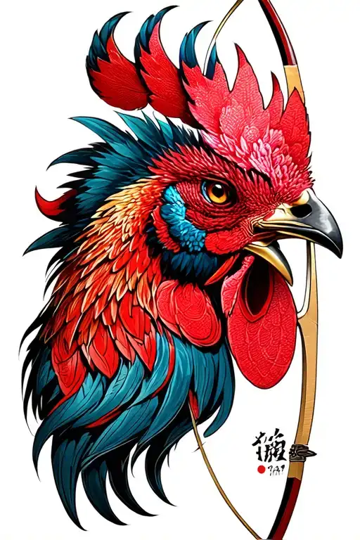 Sagittarius Archer Year Of The Rooster Head