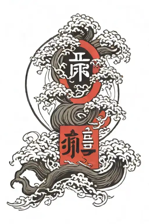 Kanji Symbole Determination Enso Circle