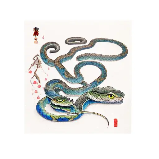 Snake Watercolor
