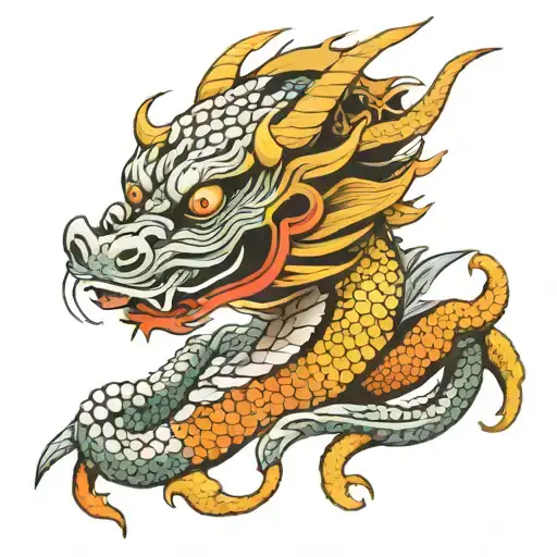 Dragon With Mask