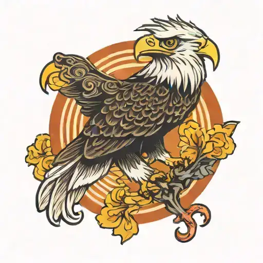 Eagle Flying Open Mouth