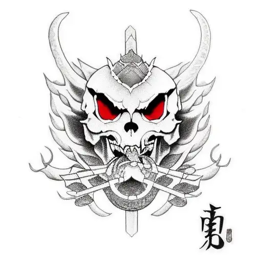 Dragon And Skull