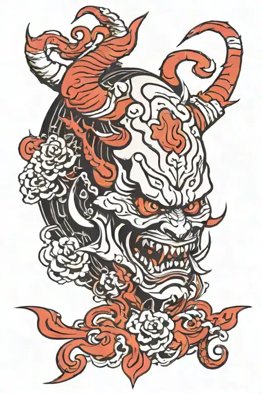 Oni Bleeding Look To The Moon Surrounded