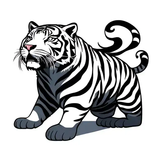 Full Body Family Tatto Design For Girls Or Guys Concerned With Yakuza And White Tiger Edgens