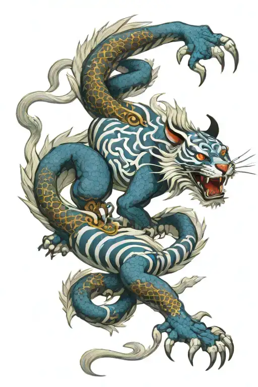 Blue Dragon And White Tiger