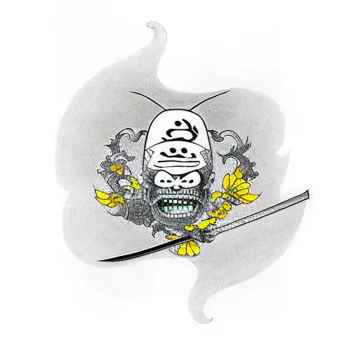 The 3 Katana Of Zoro One Piece With Some Flower Around