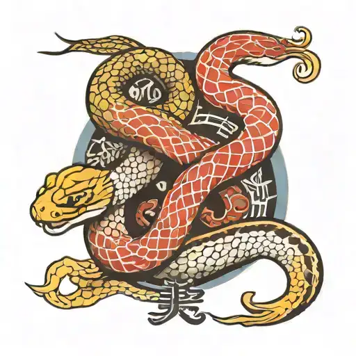 Gemini Zodiac Sign And Snake