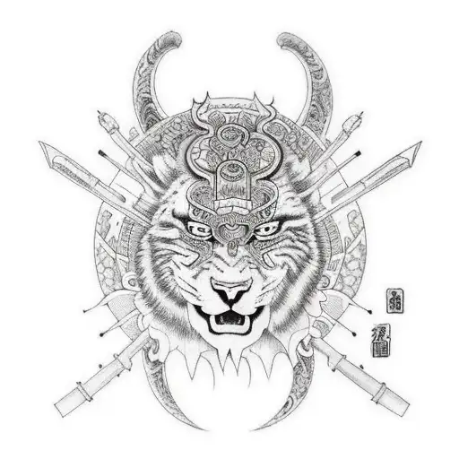 A Powerful Warrior Embracing The Present Moment