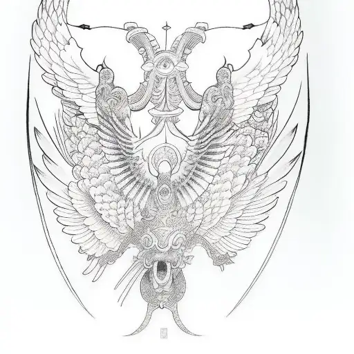 The Back Of A Bird With Wings