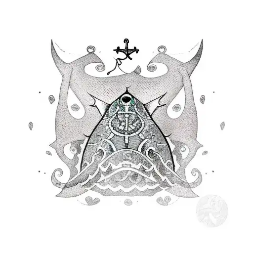 Stingray With Anchor