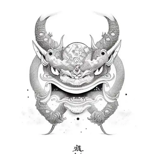 Samurai Com Mascara Rania De Demonio