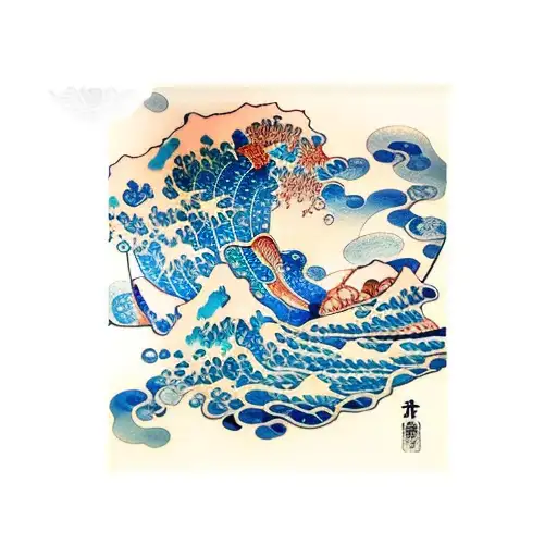 Japanese Sleeve With Ocean Waves