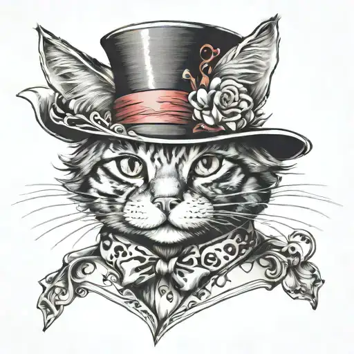 Chesshire Cat Alice Wonderland Mad Hatter