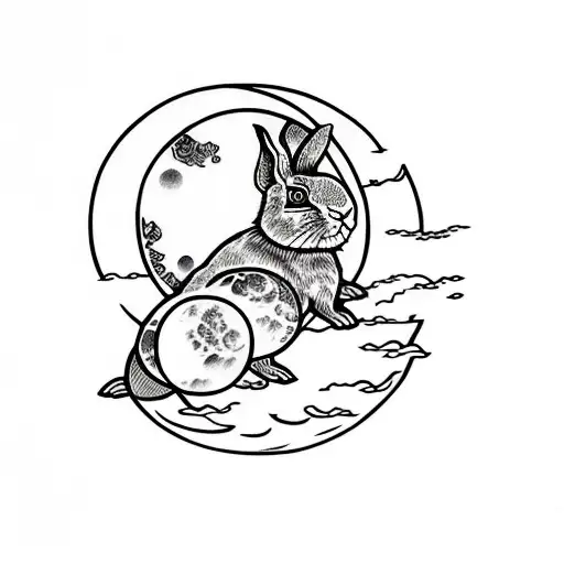 Rabbit Jumping Over Moon