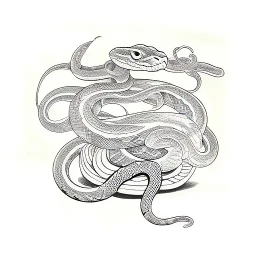 Snake Around Playing Cards