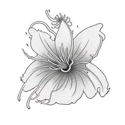 Red Spider Lily With A Date Next To It