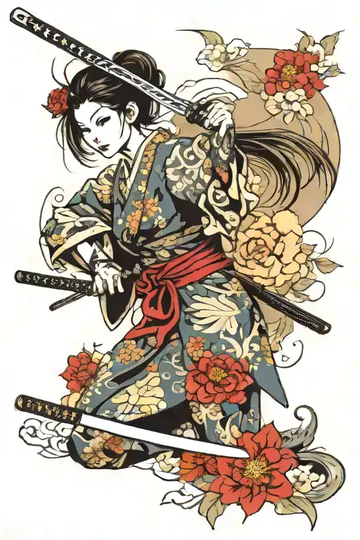 Japan Girl With Katana