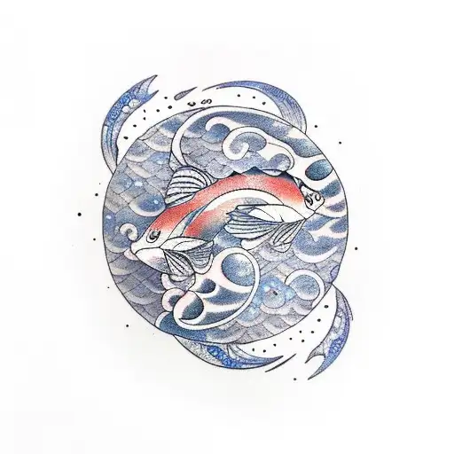 Moon Koi Fish