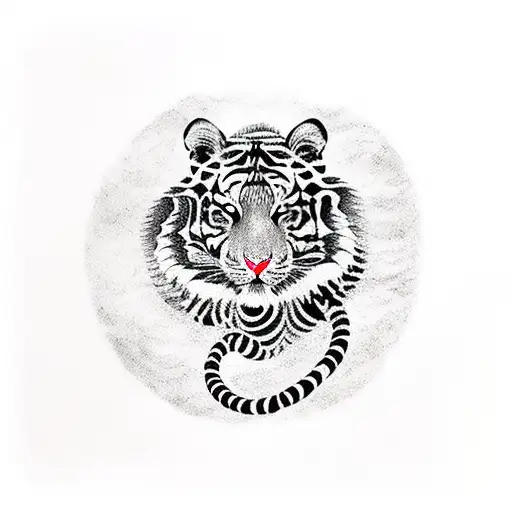 Bengalis Tiger In A Serpeant Spiral Body